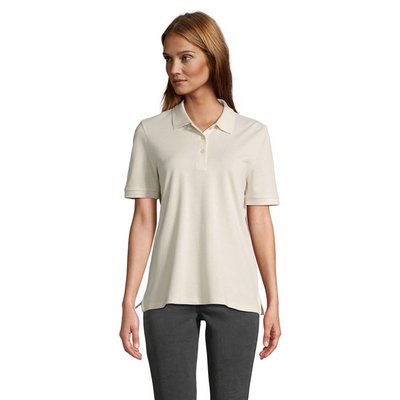 Polo mujer algodón corte cómodo Natural Xs