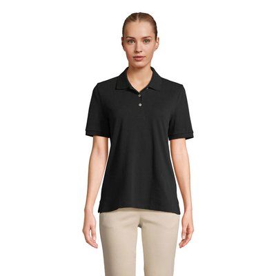 Polo mujer algodón corte cómodo Negro L