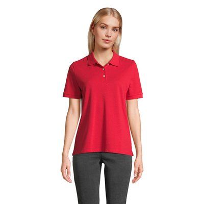Polo mujer algodón corte cómodo Rojo 3Xl