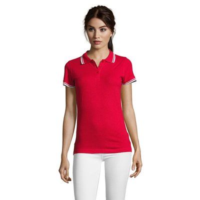 Polo Mujer de Algodón Detalles a Contraste