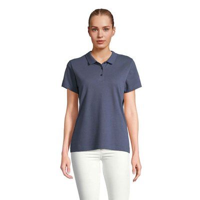 Polo mujer algodón manga corta Denim S