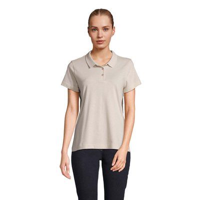 Polo mujer algodón manga corta Linen Twin Xl