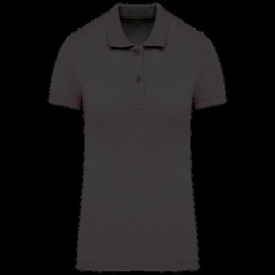 Polo de mujer de algodón orgánico Dark Grey S