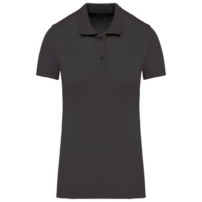 Polo de mujer de algodón orgánico DARK GREY XL