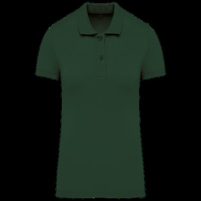 Polo de mujer de algodón orgánico Forest Green Xl