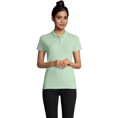 Polo Mujer Algodón Orgánico Frozen Green XS