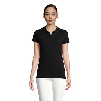Polo Mujer Algodón Orgánico Negro S