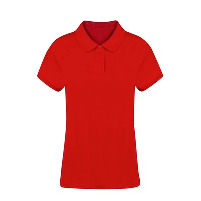 Polo Mujer Algodón Piqué Roj Xl