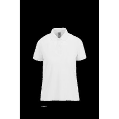 Polo mujer algodón preencogido White S