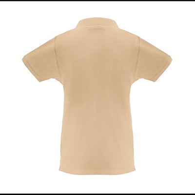 Polo de mujer cuello y mangas de canalé