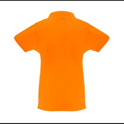 Polo de mujer cuello y mangas de canalé