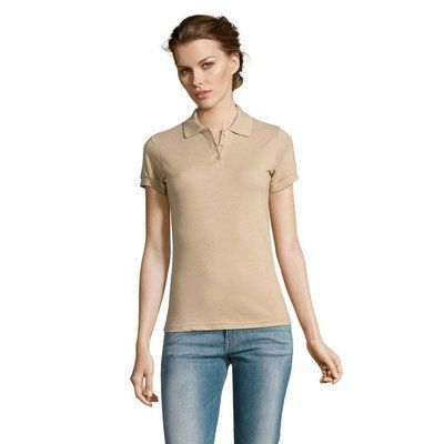 Polo Mujer Manga Corta 200g Sand 3Xl