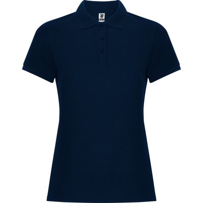 Polo mujer manga corta entallado Marino 2XL