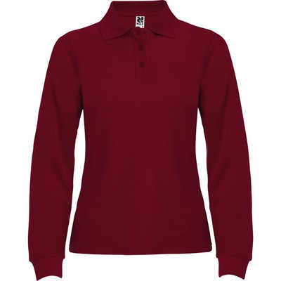 Polo mujer manga larga GRANATE L