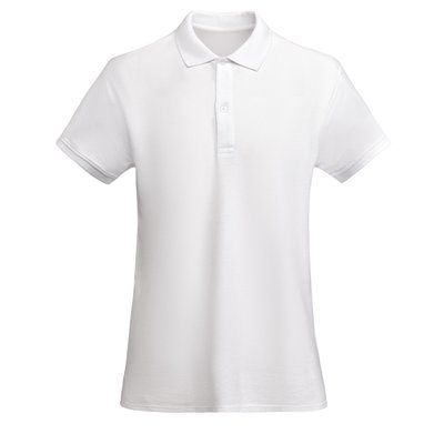 Polo Mujer Orgánico Manga Corta Blanco S