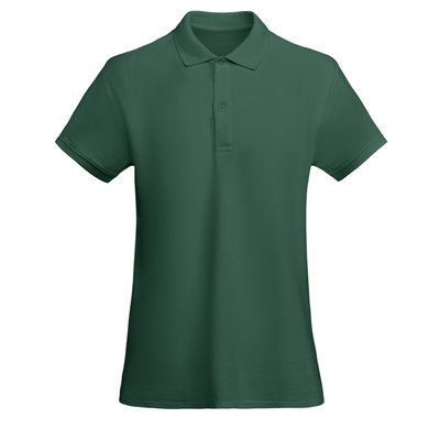 Polo Mujer Orgánico Manga Corta Verde Botella L