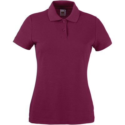 Polo mujer piqué Burgundy XXL