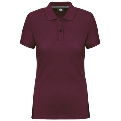 Polo Mujer Tratamiento antibacteriano Wine XXL