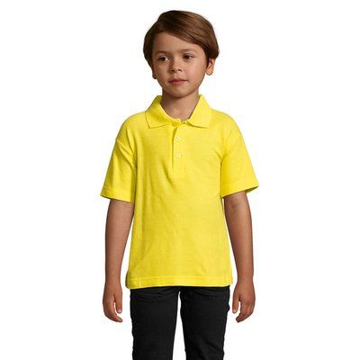 Polo Niño Piqué Peinado 170g Dorado Xxl
