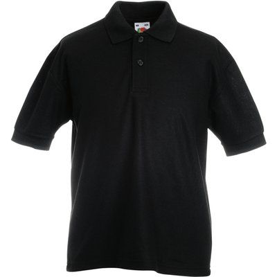 Polo niños varios colores Black 9/11 ans