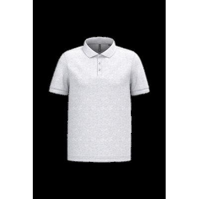 Polo piqué manga corta de algodón Ash Heather 4Xl