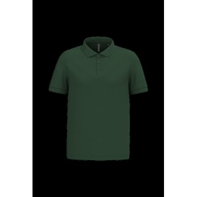 Polo piqué manga corta de algodón Forest Green M