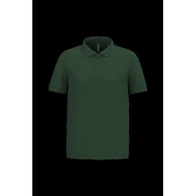 Polo piqué manga corta de algodón Forest Green S