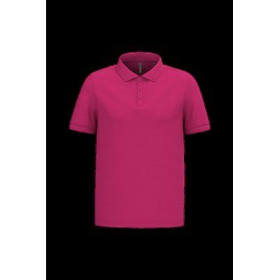 Polo piqué manga corta de algodón Fuchsia Xl