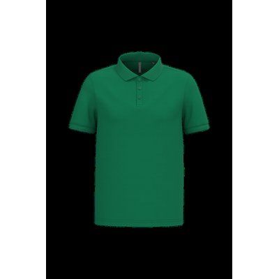 Polo piqué manga corta de algodón Kelly Green L