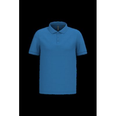 Polo piqué manga corta de algodón Light Royal Blue L