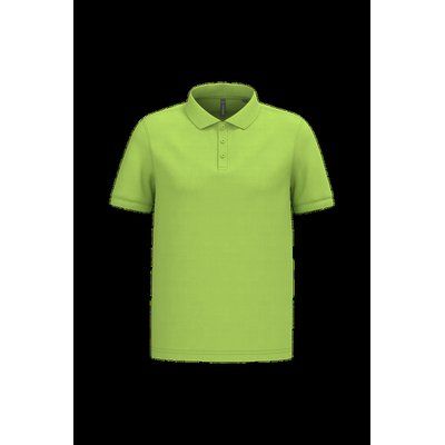 Polo piqué manga corta de algodón Lime 4Xl