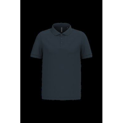 Polo piqué manga corta de algodón Navy S