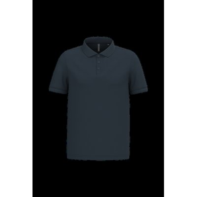 Polo piqué manga corta de algodón Navy Xl