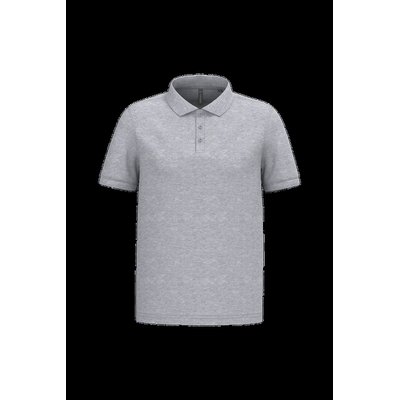 Polo piqué manga corta de algodón Oxford Grey M