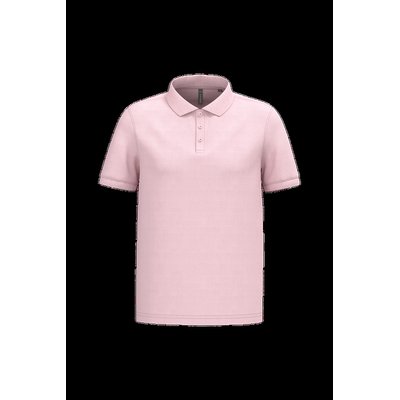 Polo piqué manga corta de algodón Pale Pink 4Xl