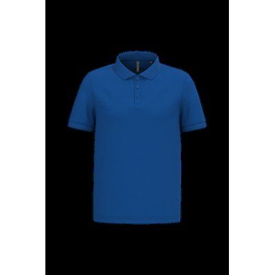 Polo piqué manga corta de algodón Royal Blue 4Xl