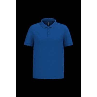 Polo piqué manga corta de algodón Royal Blue Xl