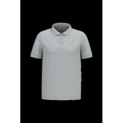 Polo piqué manga corta de algodón Snow Grey L