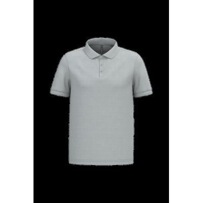 Polo piqué manga corta de algodón Snow Grey M