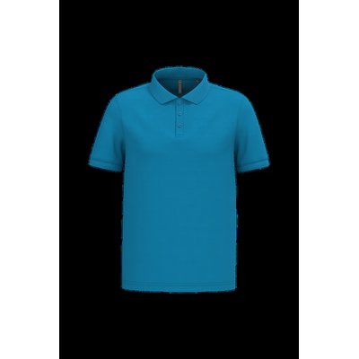 Polo piqué manga corta de algodón Tropical Blue L
