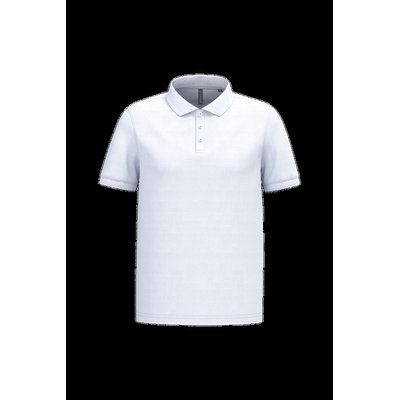 Polo piqué manga corta de algodón White M