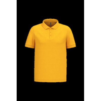 Polo piqué manga corta de algodón Yellow 3Xl