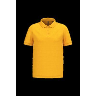 Polo piqué manga corta de algodón Yellow L