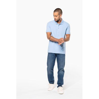 Polo piqué manga corta de algodón