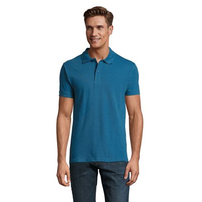 Polo Piqué Manga Corta Hombre Azul Pizarra L