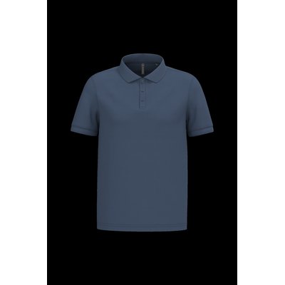 Polo piqué de manga corta hombre Azul XL