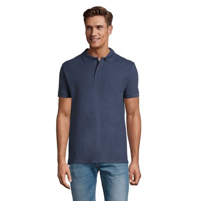 Polo Piqué Manga Corta Hombre Denim S