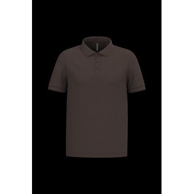 Polo piqué de manga corta hombre Marrón XL
