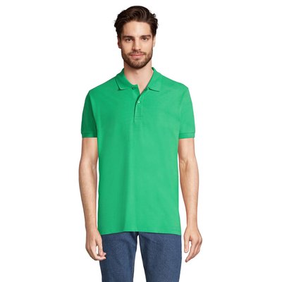 Polo Piqué Manga Corta Hombre Verde Primavera M