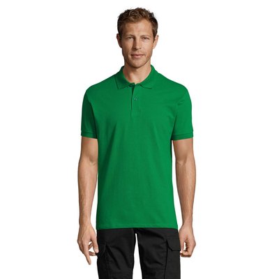 Polo Piqué Manga Corta Hombre Verde S